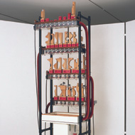 Martin Riches, The Talking Machine, 1989-1991, hanginstallci, 230 x 90 x 80 cm